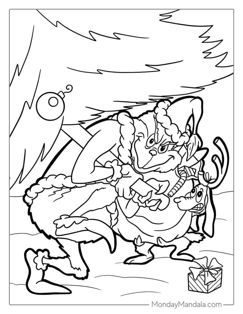 51 grinch coloring pages (free pdf printables)